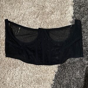 Auden Black Lace Bustier